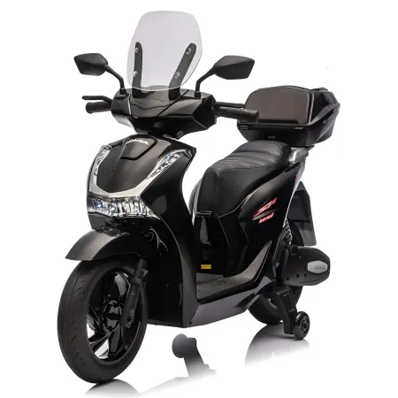 Moto Elettrica per Bambini 12V Scooter Nero Honda SH125