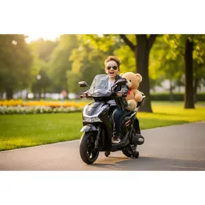 Moto Elettrica per Bambini 12V Scooter Nero Honda SH125 2