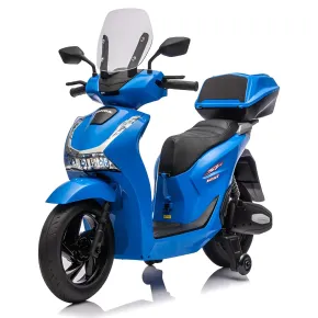 Moto Elettrica per Bambini 12V Scooter Blu Honda SH125