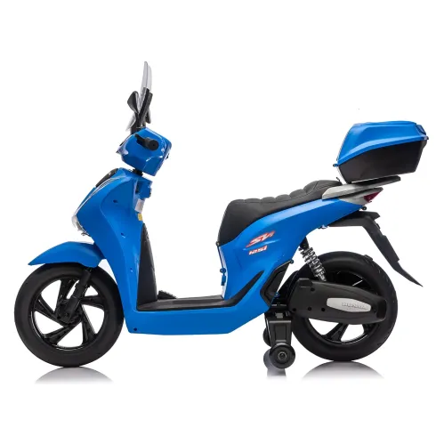 Moto Elettrica per Bambini 12V Scooter Blu Honda SH125