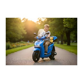 Moto Elettrica per Bambini 12V Scooter Blu Honda SH125 2