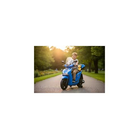 Moto Elettrica per Bambini 12V Scooter Blu Honda SH125