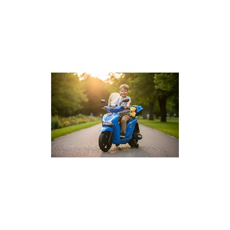 Moto Elettrica per Bambini 12V Scooter Blu Honda SH125
