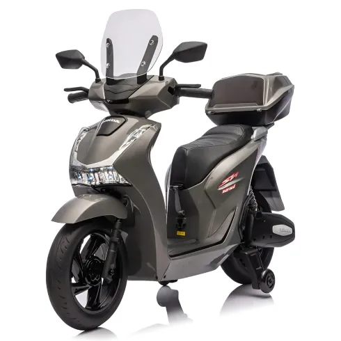 Moto Elettrica per Bambini 12V Scooter Grigio Honda SH125