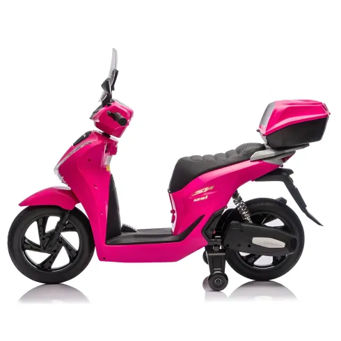 Moto Elettrica per Bambini 12V Scooter Rosa Honda SH125