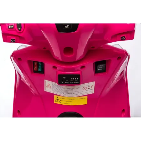 Moto Elettrica per Bambini 12V Scooter Rosa Honda SH125