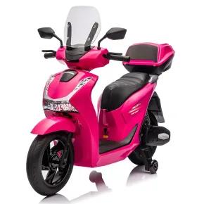 Moto Elettrica per Bambini 12V Scooter Rosa Honda SH125