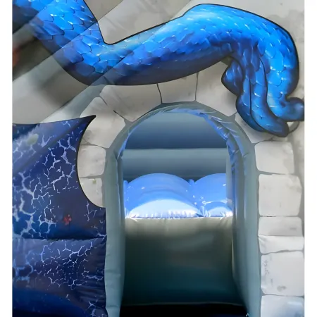 Castello Gonfiabile per Bambini Drago con Scivolo Professionale