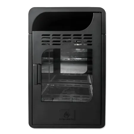 Stufa a Bioetanolo Ventilata 3 kW a Pavimento Bruciatore 1,5 lt Nero