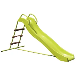 Scivolo per Bambini in Acciaio da Giardino Verde 95x185x105 cm