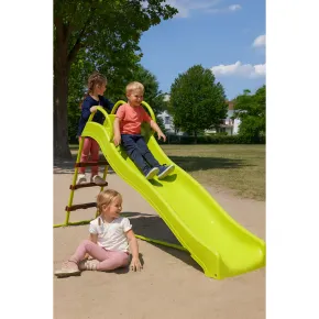 Scivolo per Bambini in Acciaio da Giardino Verde 95x185x105 cm 2
