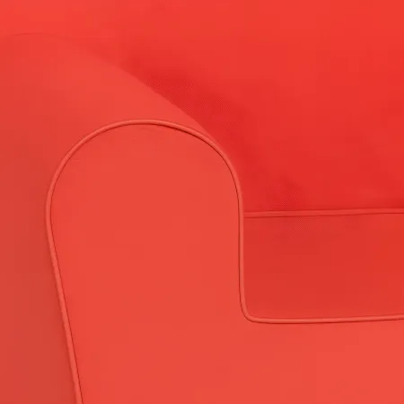 Poltroncina per Bambini Rossa per Cameretta in Tessuto Sfoderabile