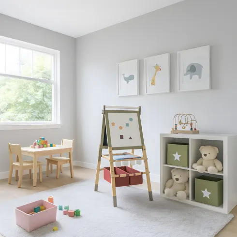Lavagna Doppia Faccia per Bambini Magnetica e Cancellabile Estensibile