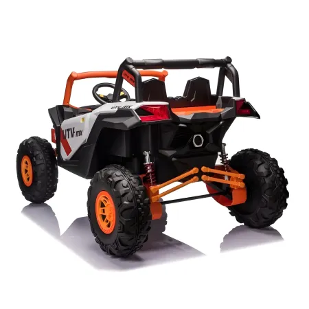Auto Elettrica 2 Posti per Bambini 24V Fuoristrada UTV Arancione