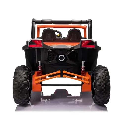 Auto Elettrica 2 Posti per Bambini 24V Fuoristrada UTV Arancione