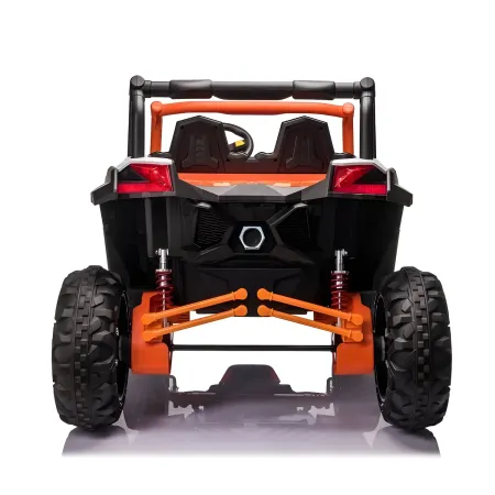 Auto Elettrica 2 Posti per Bambini 24V Fuoristrada UTV Arancione