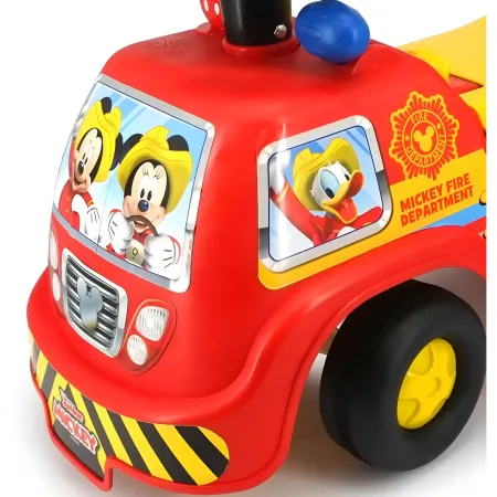 Camion dei Pompieri Cavalcabile per Bambini Topolino 1+ Licenza Disney