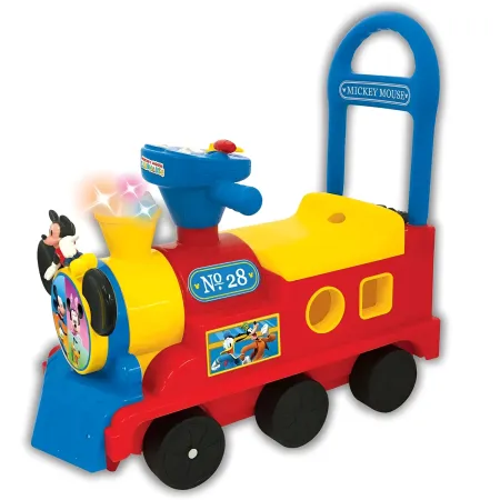 Treno Cavalcabile Topolino per Bambini Disney con Suoni e Luci