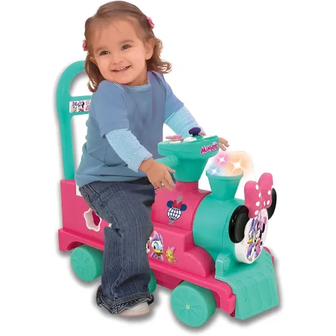 Treno Minnie Cavalcabile per Bambini Disney Suoni Realistici e Luci