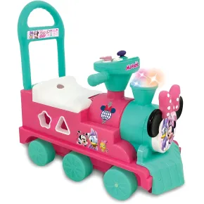 Treno Minnie Cavalcabile per Bambini Disney Suoni Realistici e Luci