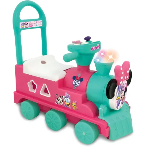 Treno Minnie Cavalcabile per Bambini Disney Suoni Realistici e Luci