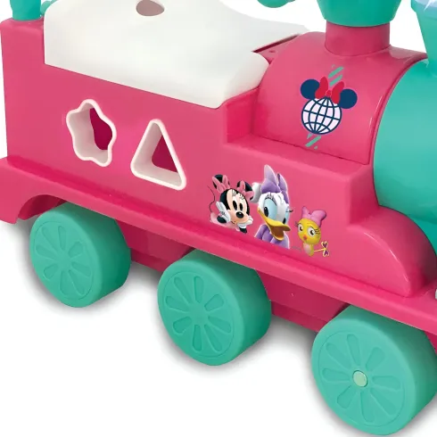 Treno Minnie Cavalcabile per Bambini Disney Suoni Realistici e Luci