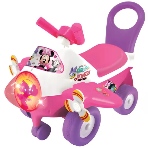 Aeroplano Minnie Cavalcabile per Bambini Primi Passi Licenza Disney