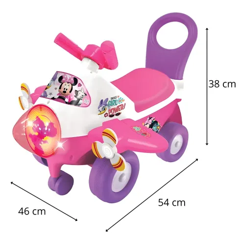 Aeroplano Minnie Cavalcabile per Bambini Primi Passi Licenza Disney