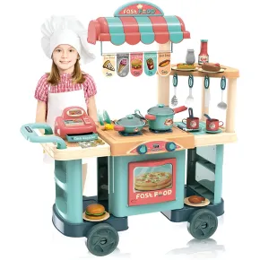 Set Cucina Giocattolo Fast Food per Bambini Completa con Accessori 2