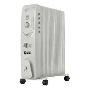 Radiatore Elettrico ad Olio 11 Elementi 2500W Regolabile Termostato