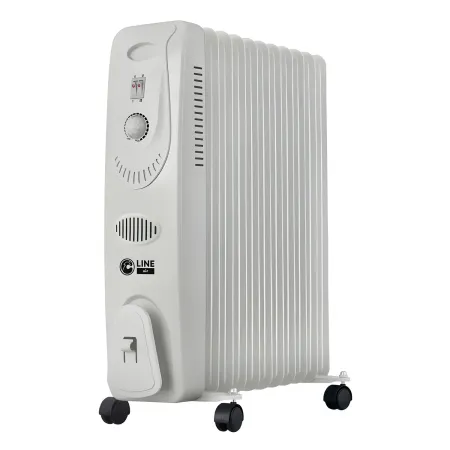 Radiatore Elettrico ad Olio 11 Elementi 2500W Regolabile Termostato