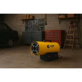Generatore Aria Calda 15kW Portatile Gas Propano Combustione Diretta 2