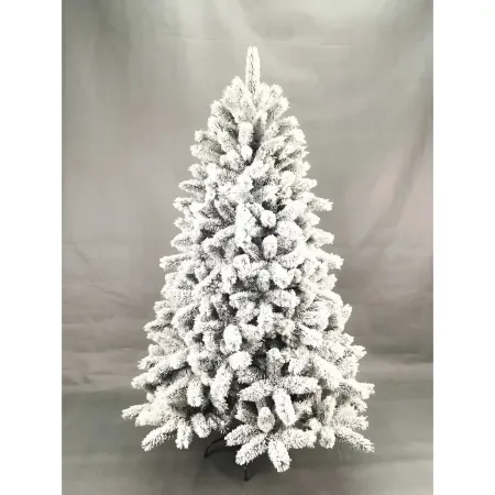 Albero di Natale Innevato Altezza 240 cm Artificiale Rami in PVC