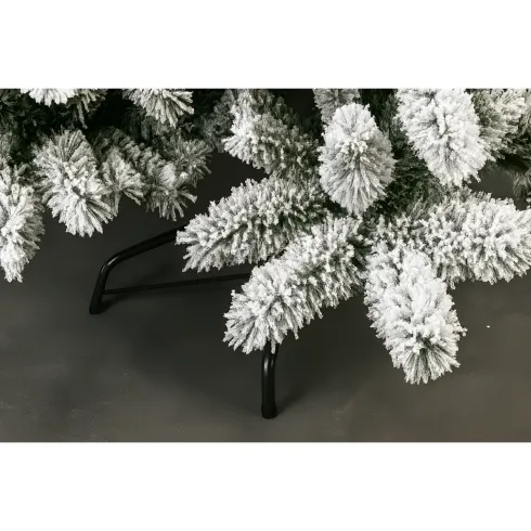 Albero di Natale Innevato Altezza 240 cm Artificiale Rami in PVC