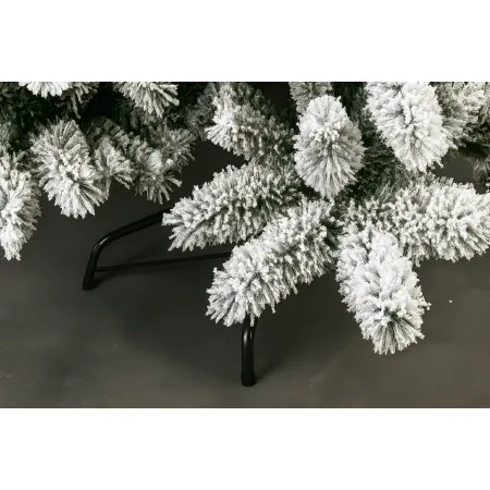Albero di Natale Innevato Altezza 240 cm Artificiale Rami in PVC