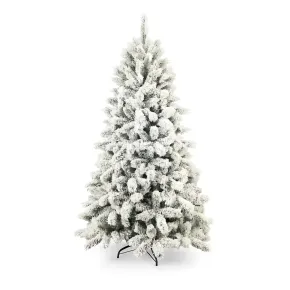 Albero di Natale Innevato Altezza 240 cm Artificiale Rami in PVC