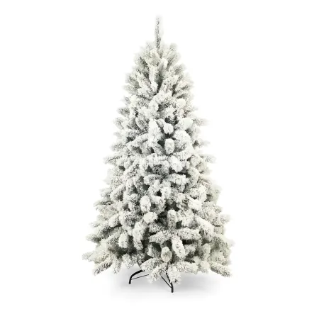 Albero di Natale Innevato Altezza 240 cm Artificiale Rami in PVC