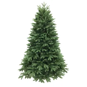 Albero di Natale Alto 150 cm Verde Effetto Realistico in PE PVC