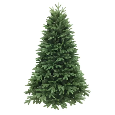 Albero di Natale Alto 150 cm Verde Effetto Realistico in PE PVC