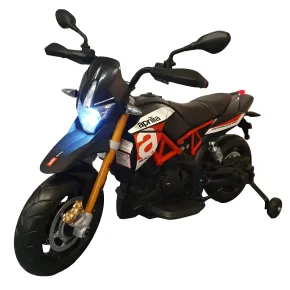 Moto Elettrica per Bambini Aprilia Scooter Dorsoduro a Batteria 12 V