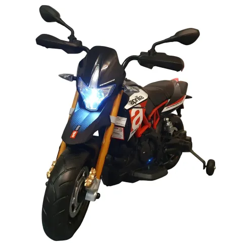 Moto Elettrica per Bambini Aprilia Scooter Dorsoduro a Batteria 12 V