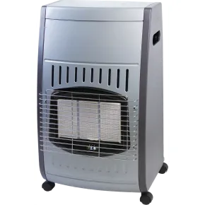 Stufa a Gas Infrarossi 4.2 Kw Portatile 3 Livelli con Regolatore Nero