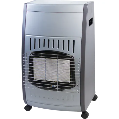 Stufa a Gas Infrarossi 4.2 Kw Portatile 3 Livelli con Regolatore Nero