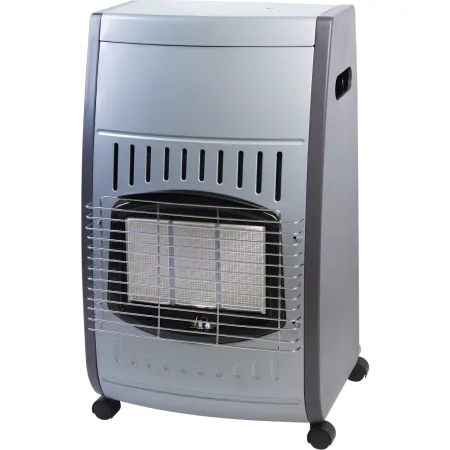 Stufa a Gas Infrarossi 4.2 Kw Portatile 3 Livelli con Regolatore Nero