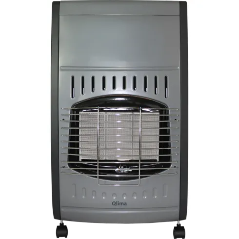 Stufa a Gas Infrarossi 4.2 Kw Portatile 3 Livelli con Regolatore Nero