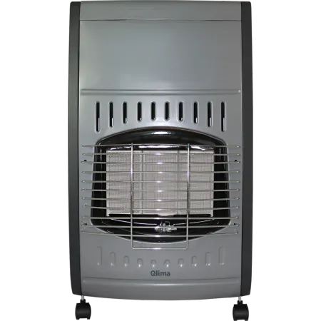 Stufa a Gas Infrarossi 4.2 Kw Portatile 3 Livelli con Regolatore Nero
