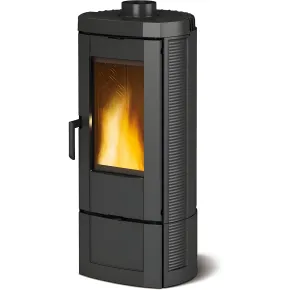 Stufa a Legna Nordica 7kw in Ghisa Tubo Canna Fumi 12 Extraflame Camino Carbone