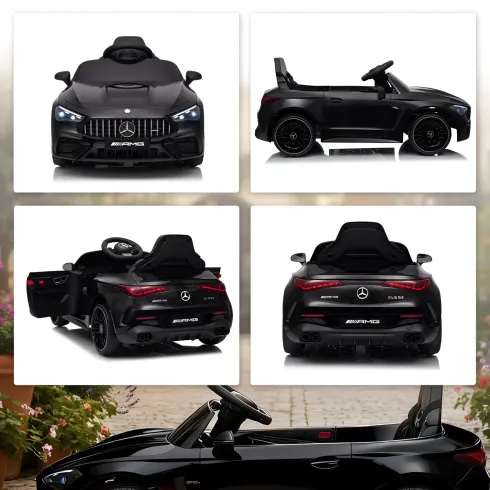 Macchina Elettrica per Bambini 12V Maserati Folgore Nero Telecomando