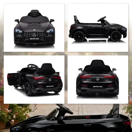 Macchina Elettrica per Bambini 12V Maserati Folgore Nero Telecomando