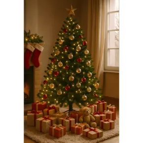 Albero di Natale Pino Verde Folto Alto 180 cm Realistico 2